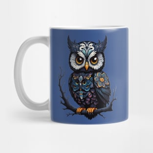 Owl Dia De Los Muertos Mug